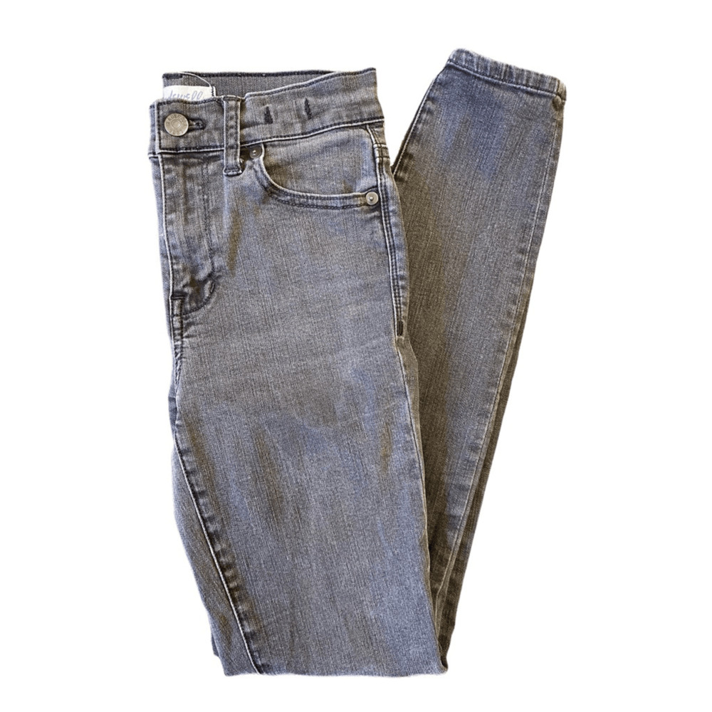 MADEWELL HIGH RISER SKINNY BLACK JEANS 25